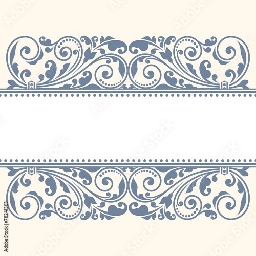 Floral pattern for invitation or greeting card.
