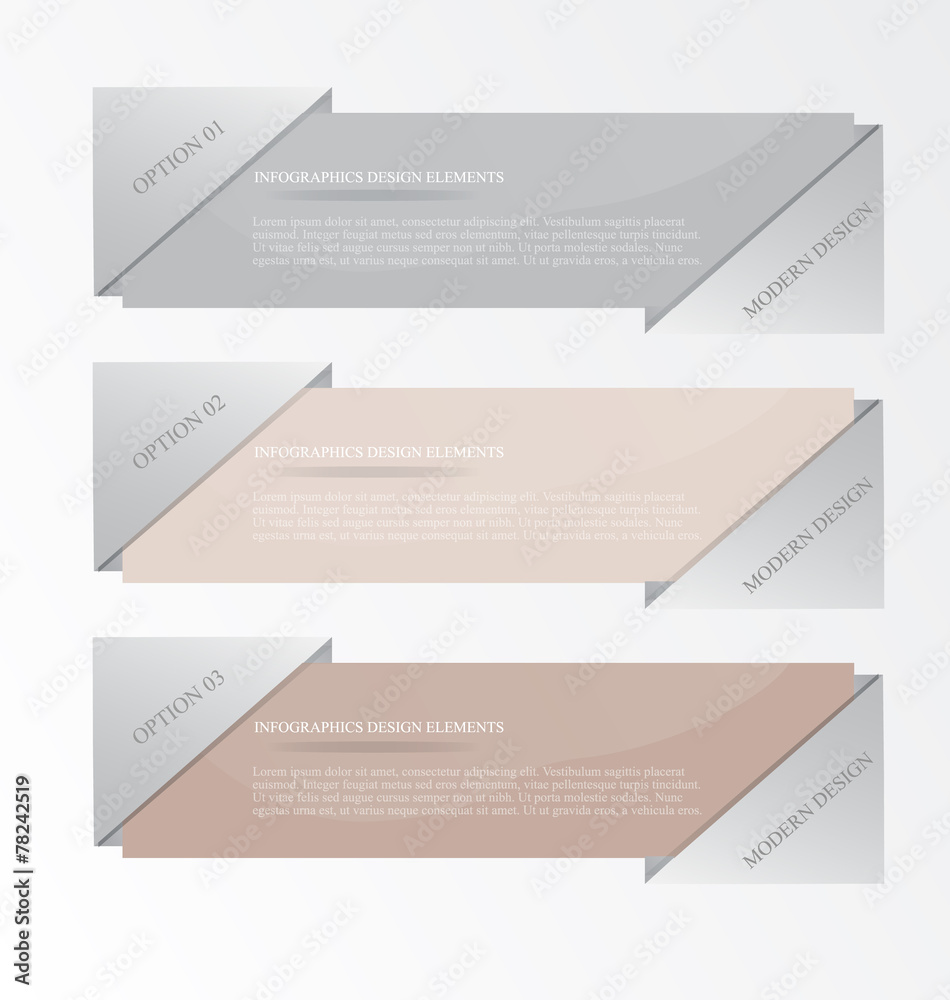 Modern inforgraphics template for banners, website templates and