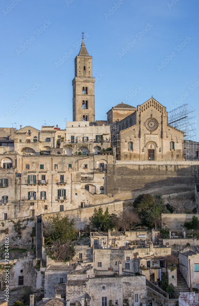 Cathedral in the historical center of Matera