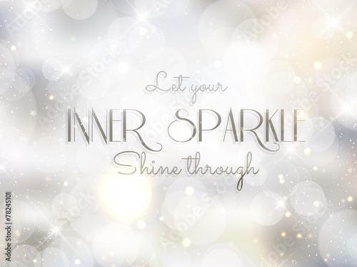 Silver inspirational quote background