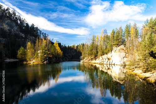 Piskovna lake, Teplice-Adrspach Rocks, Czech Republic