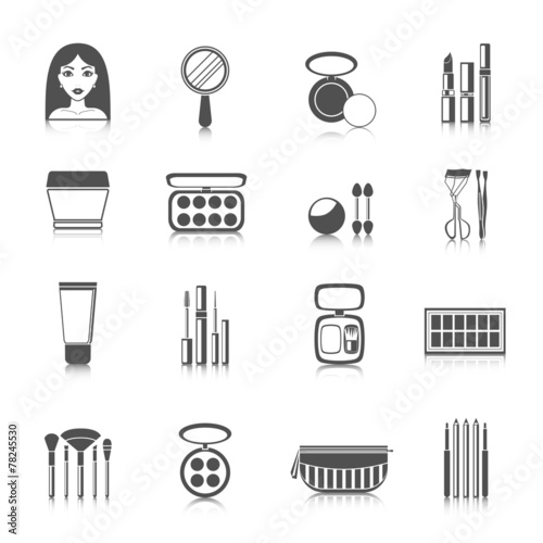 Makeup Icons Black