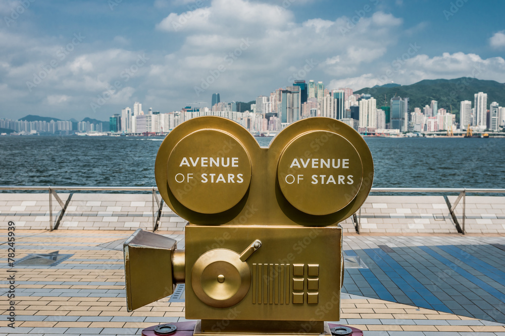 Obraz premium statues Avenue of Stars Tsim Sha Tsui Kowloon Hong Kong