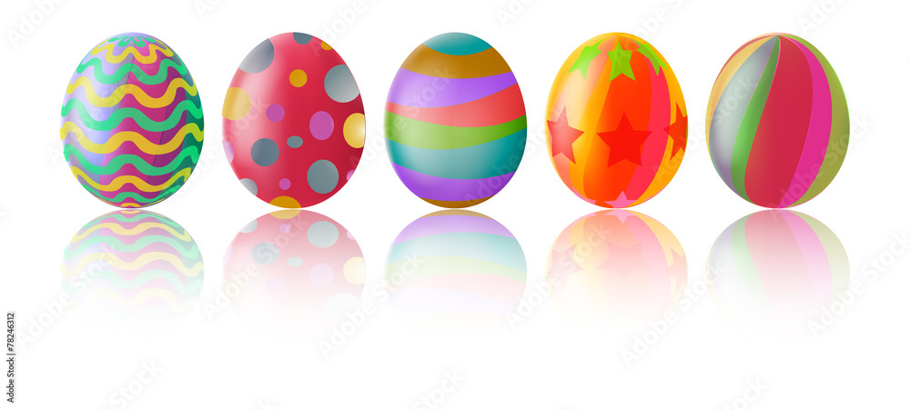 Colorful easter eggs Colorful easter eggs