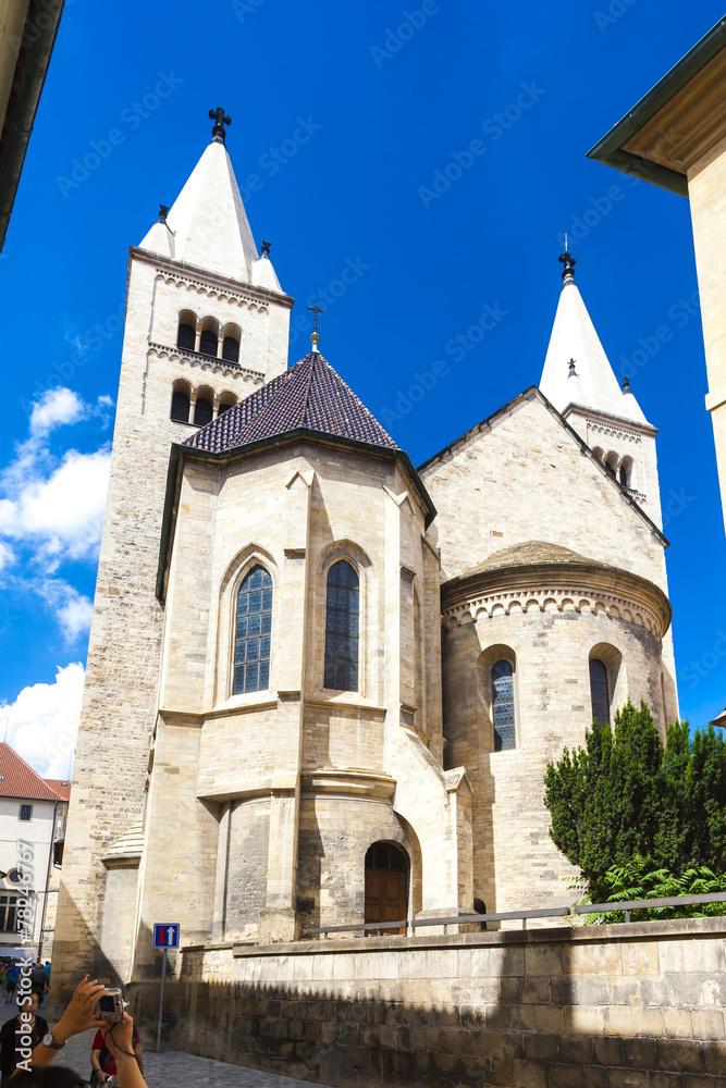 Basilica and monastery of Saint George in Prague Castle, Czech R