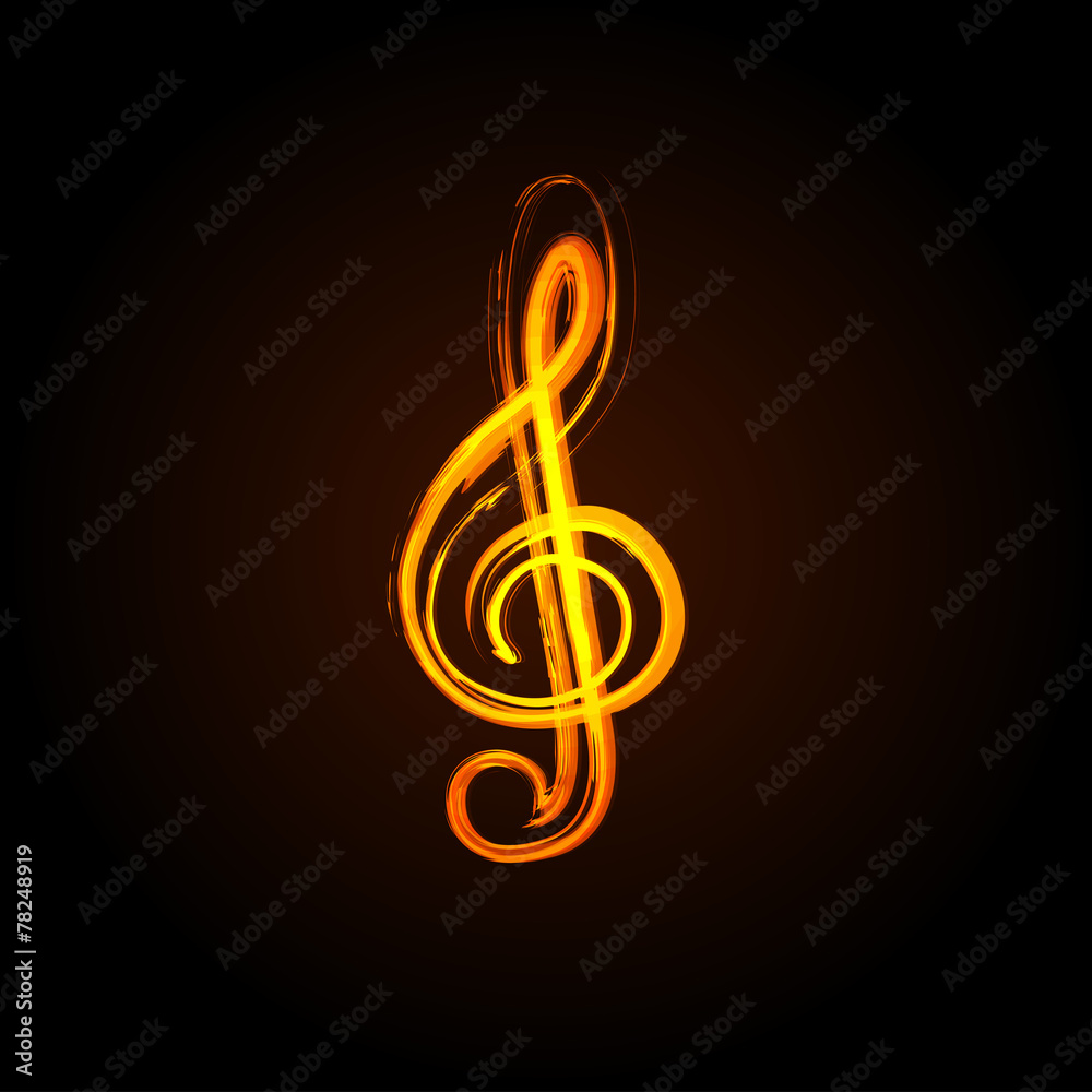 Music notes on a solide white background, easy editable Music notes on a solide white background, easy editable