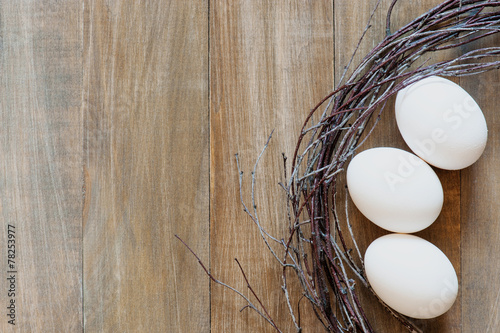 Eggs on the boards photo