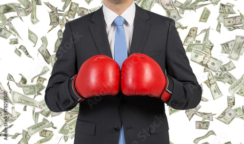 businessman in boxing gloves © ImageFlow