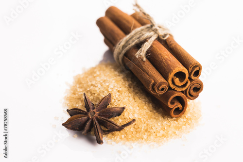 Cinnamon sticks with pure cane brown sugar