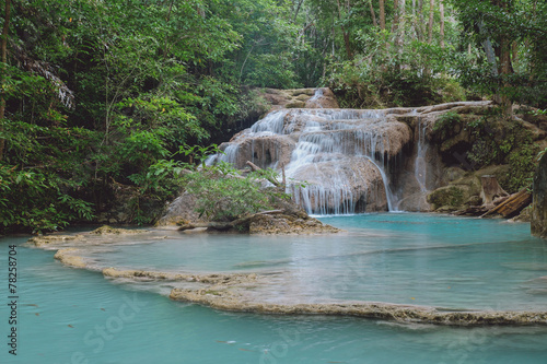 Tiered waterfall in Thailand photo