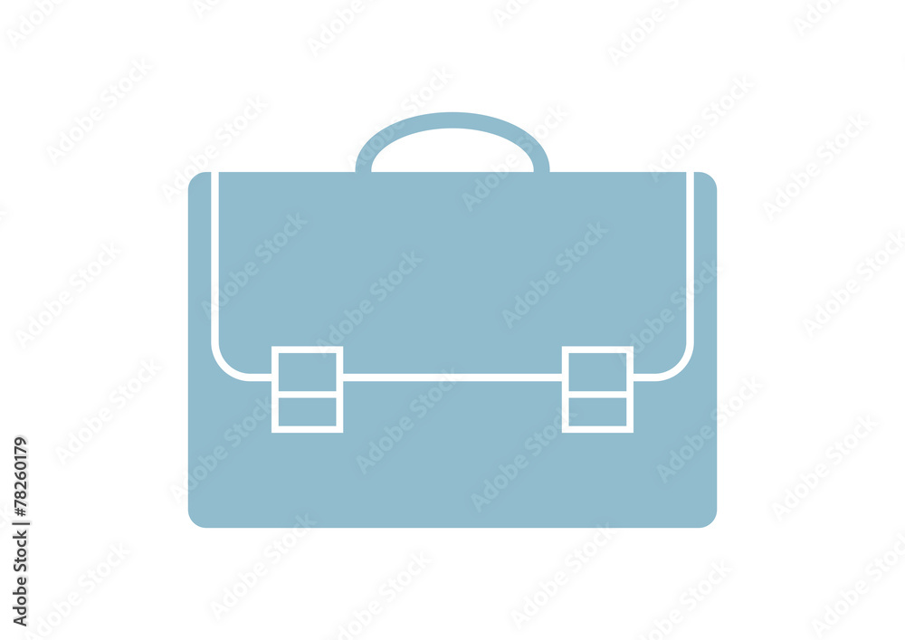 Briefcase vector icon on white background Briefcase vector icon on white background
