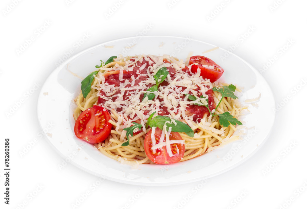 Pasta with tomato sauce