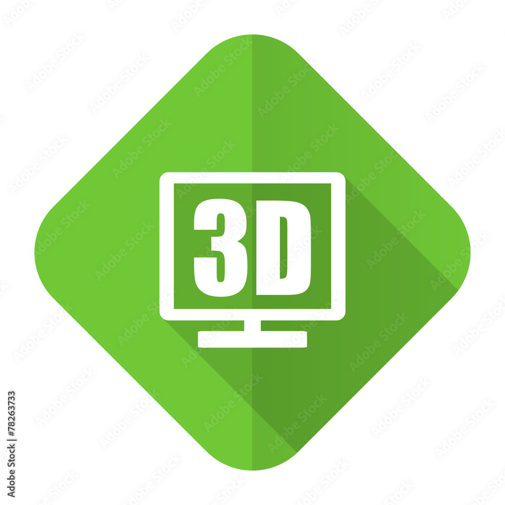 3d display flat icon 3d display flat icon