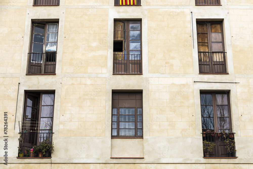 Facade of a building in Barcelona