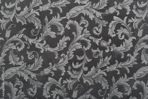 Wallpaper Mural Damask, black fabric pattern texture background Torontodigital.ca
