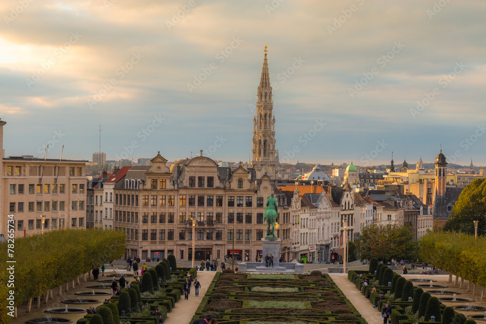 View of Brussels , Belgium