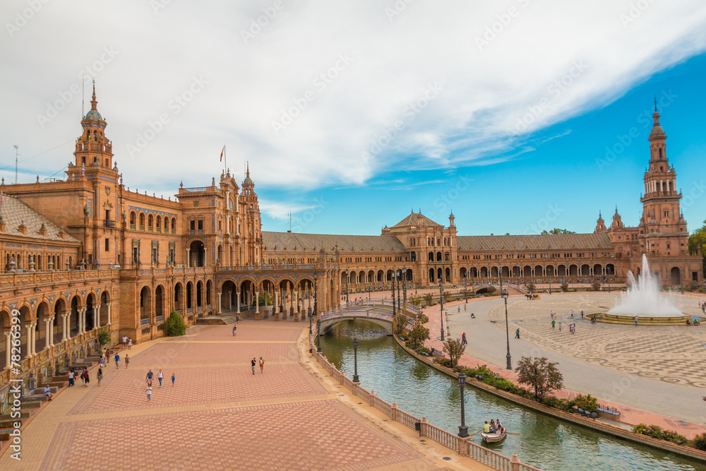 Nice Plaza in Seville Spain