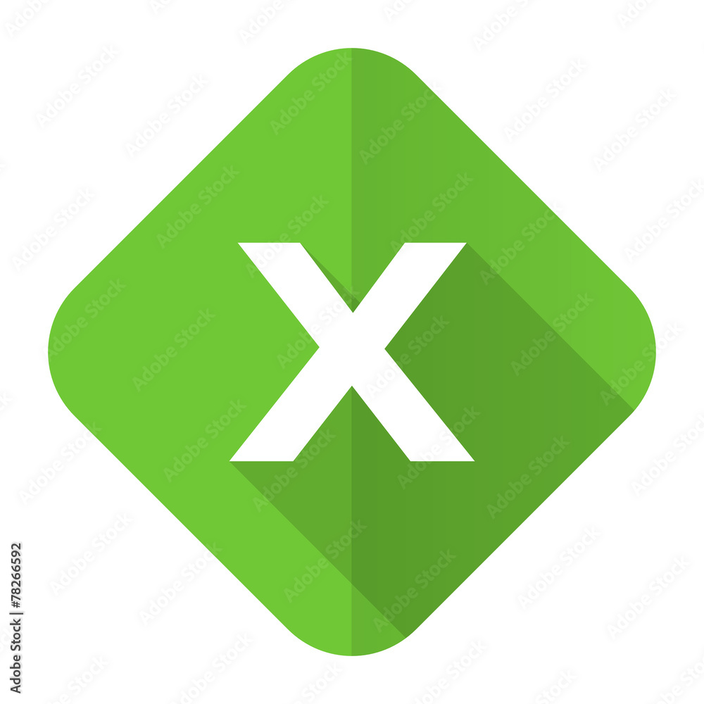 Fototapeta premium cancel flat icon