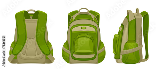 Green backpack
