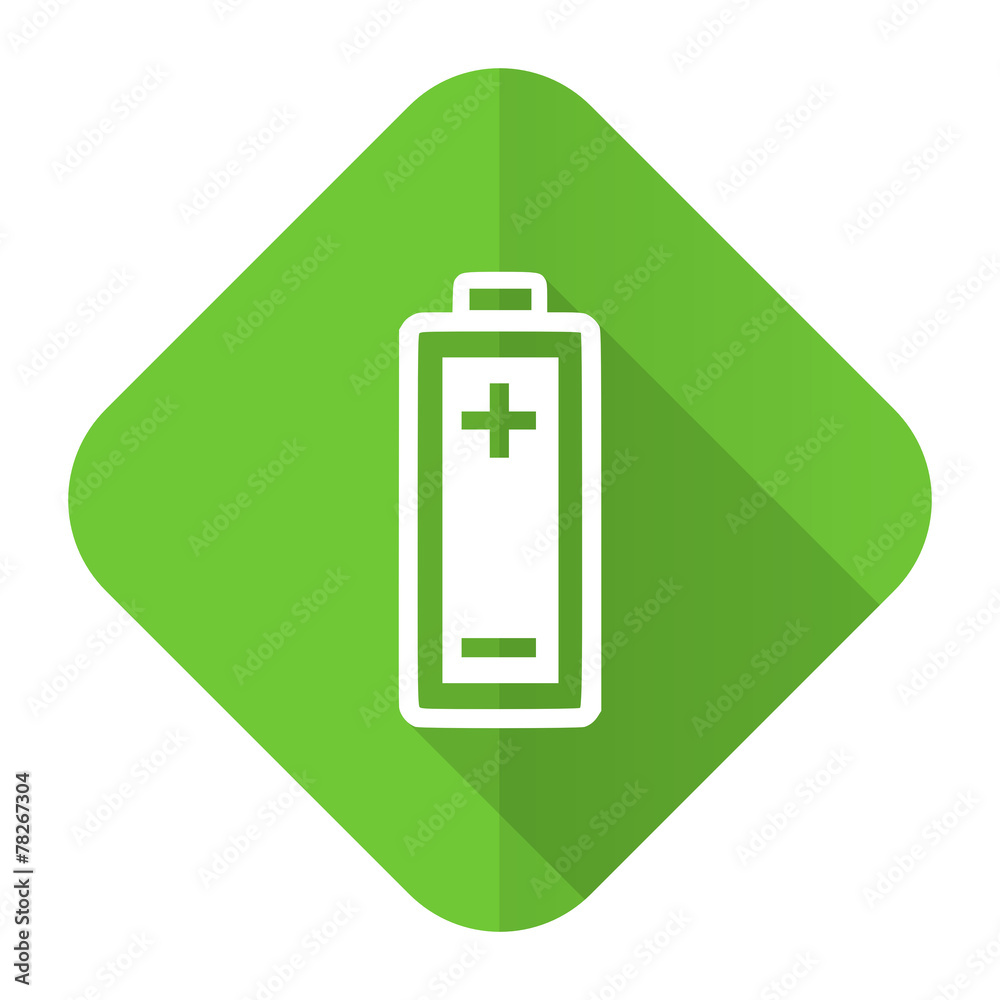 battery flat icon power sign battery flat icon power sign