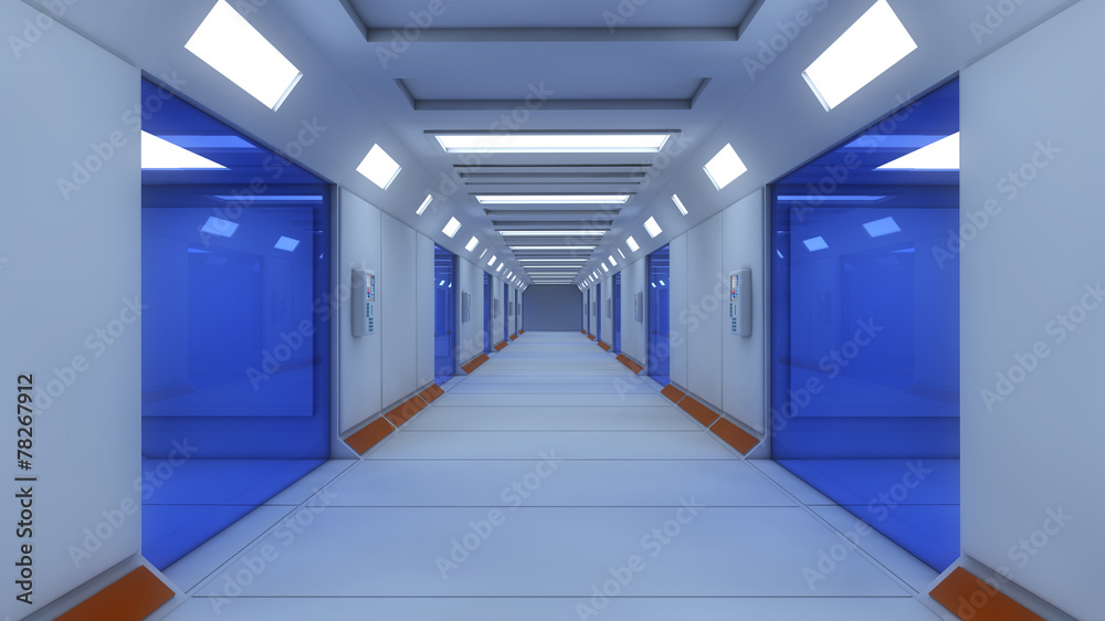 Futuristic room architecture