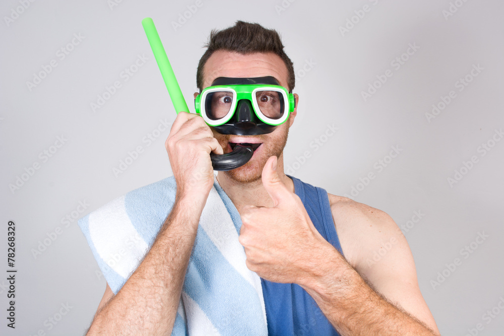 Snorkel man Snorkel man