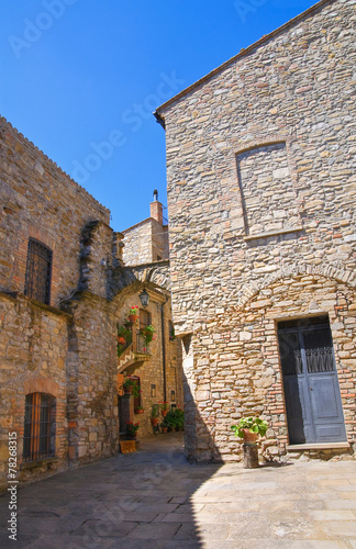 Alleyway. Guardia Perticara. Basilicata. Italy.