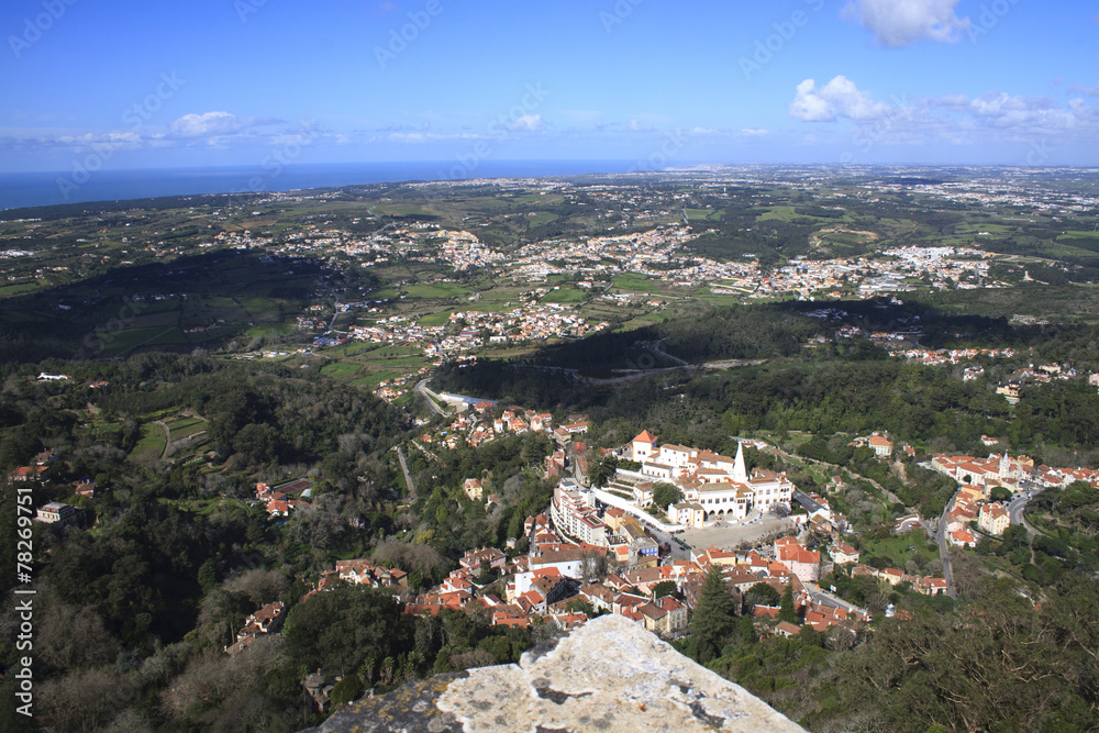 Aerial view of Sintra