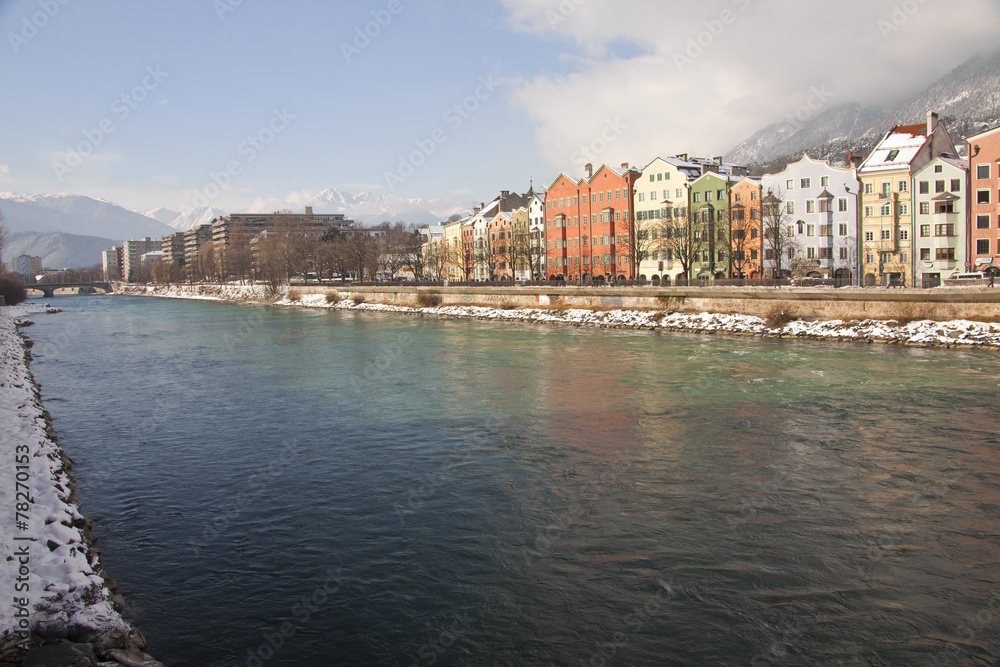 Innsbruck, il fiume Inn molto freddo