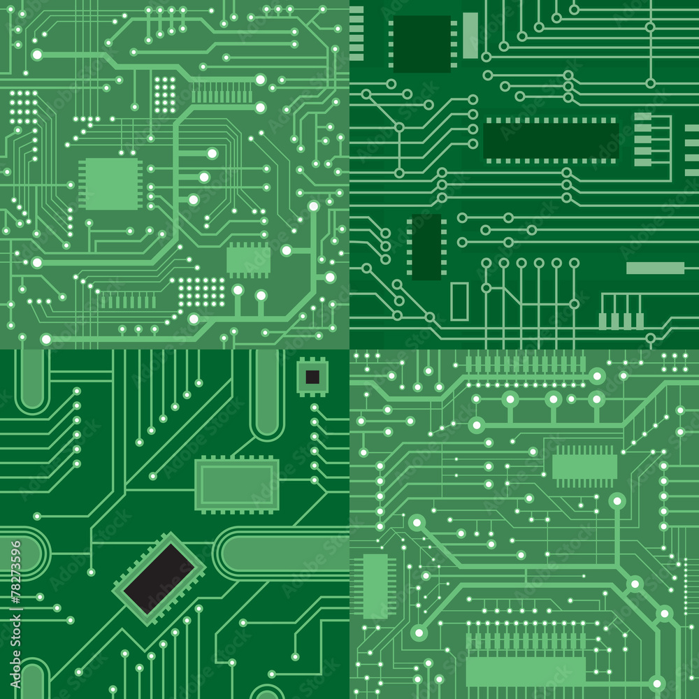 Set of textures computer board Set of textures computer board