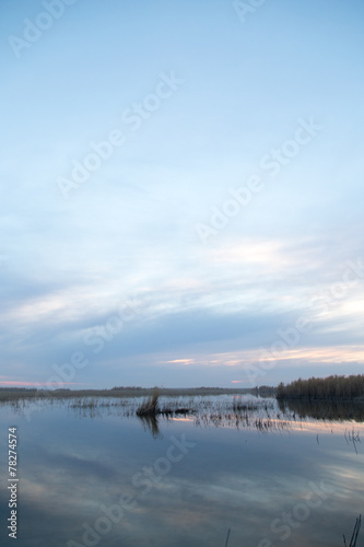 beautiful sunrise on the lake © schankz