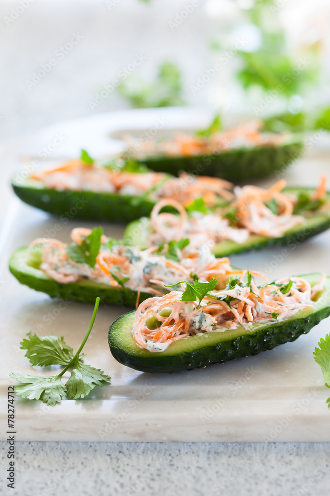 stuffed cucumber stuffed cucumber