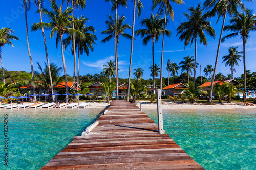 Vacations And Tourism Concept. Tropical Resort. Beautiful tropic © EwaStudio