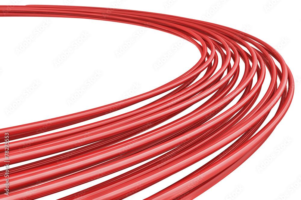 Abstract red 3D rings background with copy space. Abstract red 3D rings background with copy space.