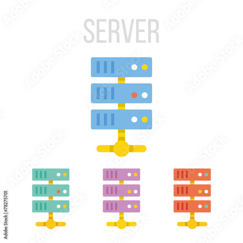 Vector server icons