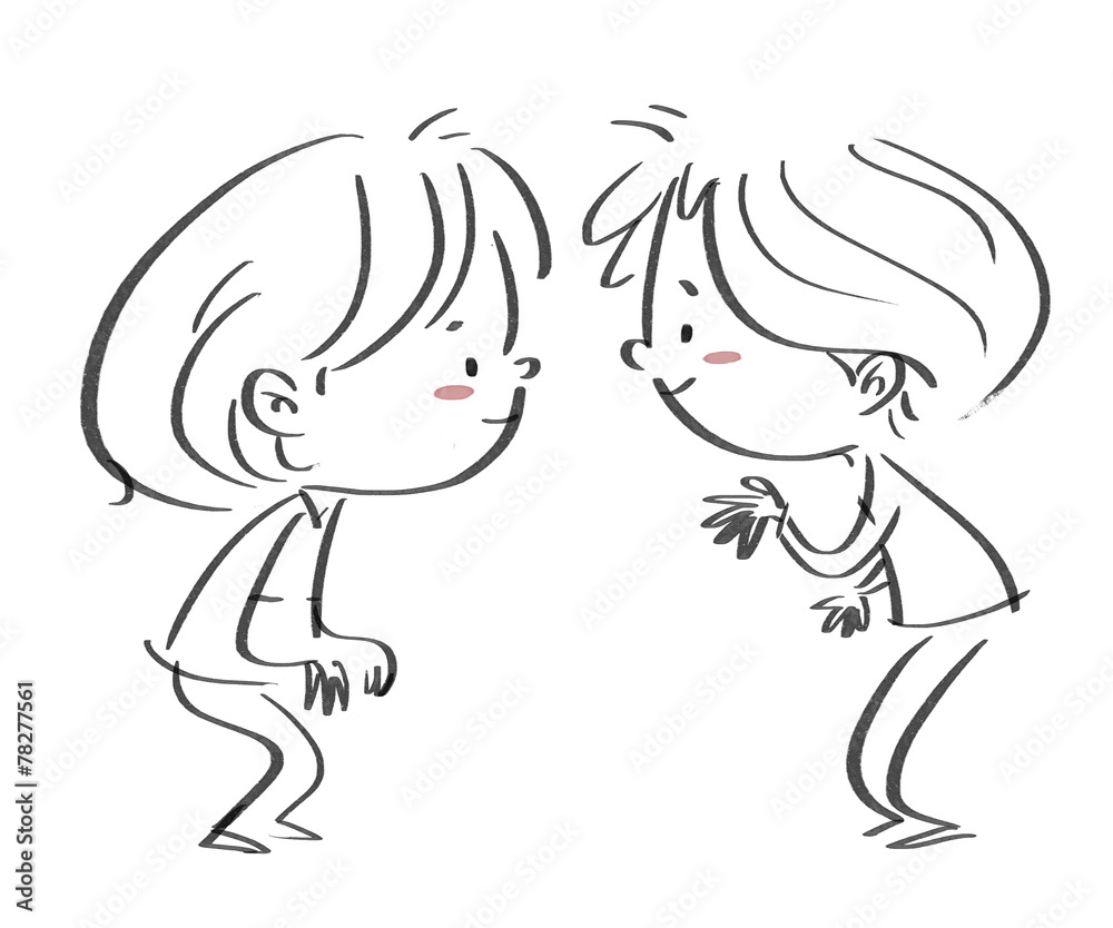 niño y niña niño y niña