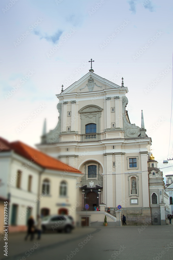 Obraz premium Vilnius tilt-shift