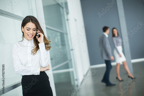 Young woman in office with ...