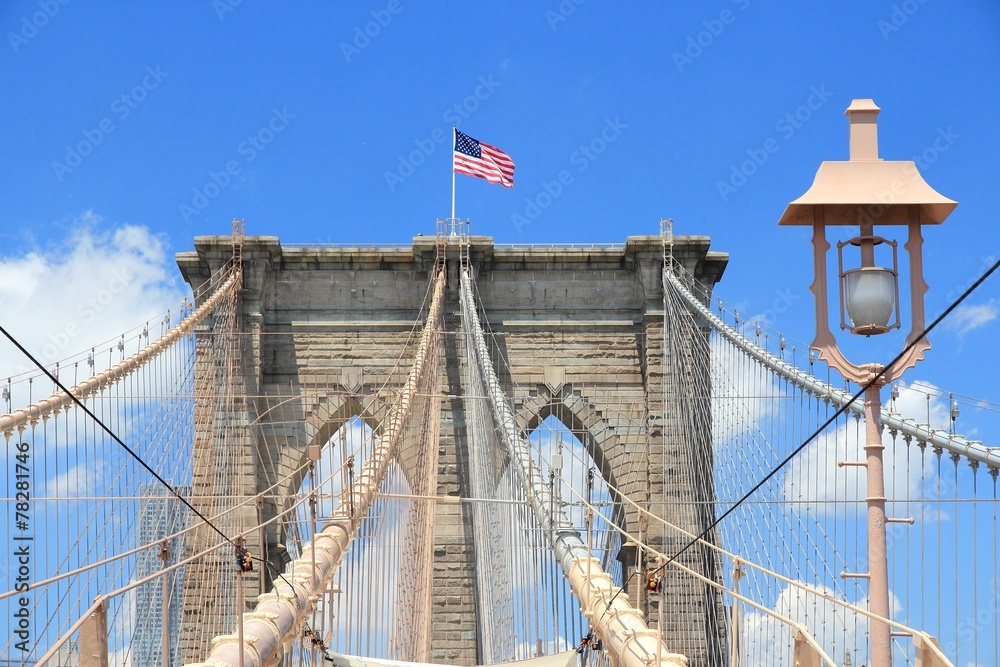 Naklejka premium Brooklyn Bridge, NY