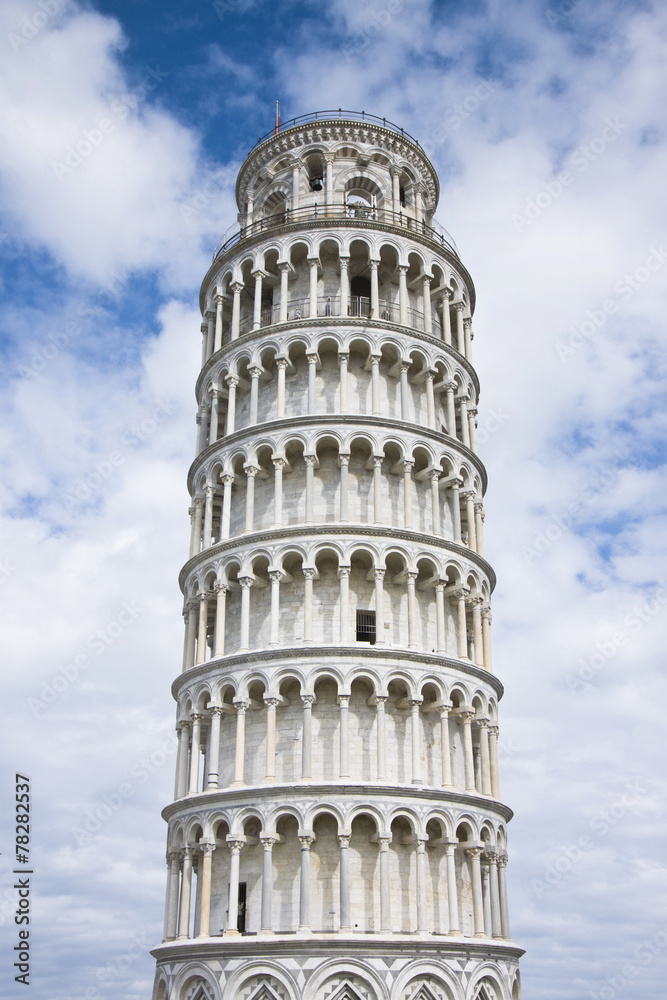 The Leaning Tower completely restored from damage of pollution