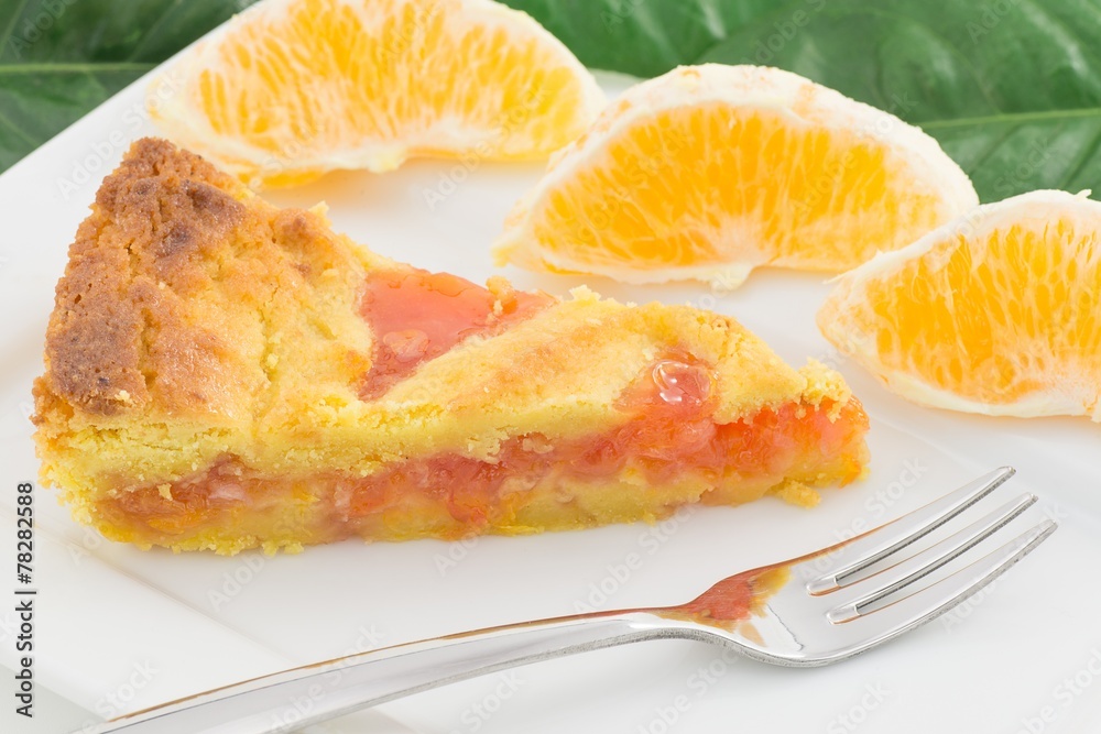 tart with orange marmalade
