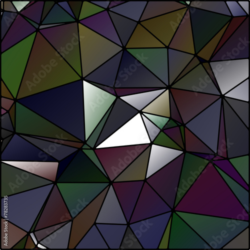 abstract polygon stained glass