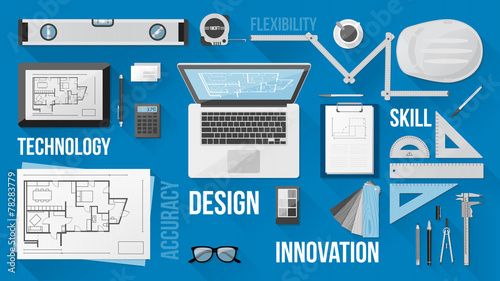 Construction engineer desk