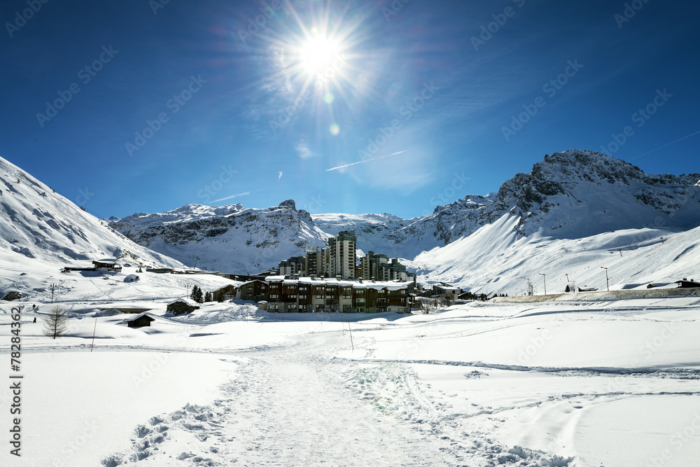 Fototapeta premium Tignes, alps, France