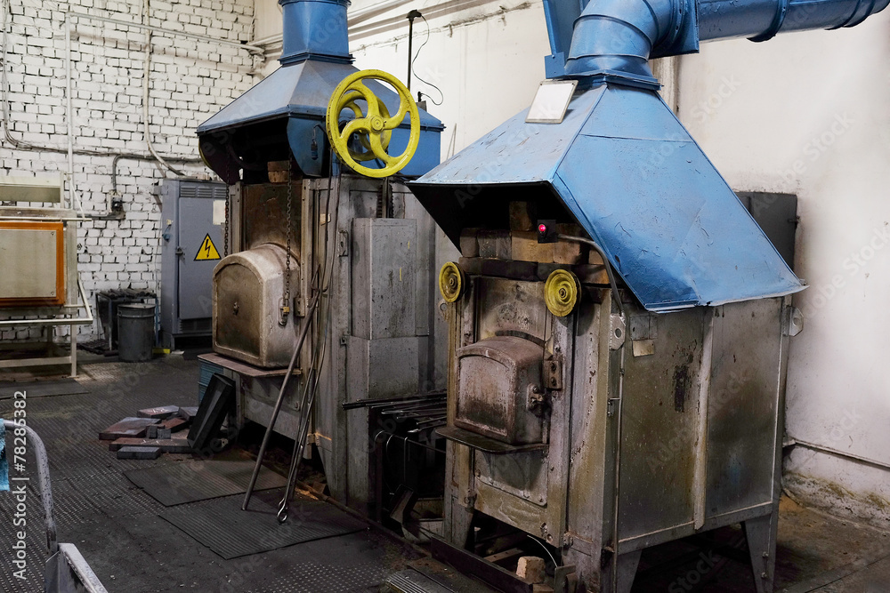 The image of a industrial furnace The image of a industrial furnace