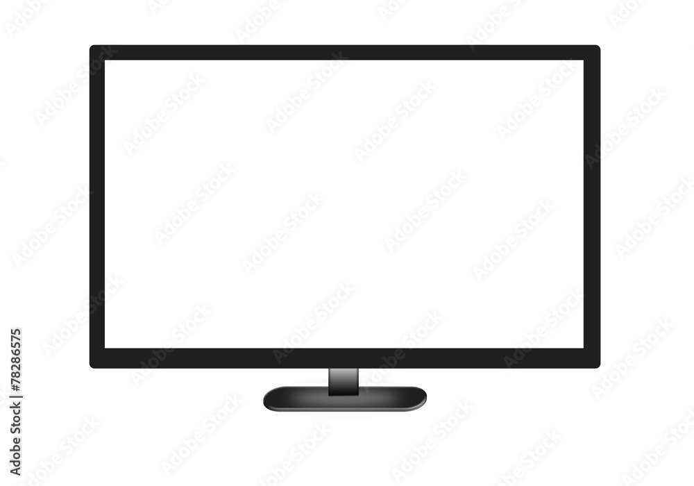 television set isolated on white background television set isolated on white background