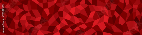Abstract vector geometry background, red panorama