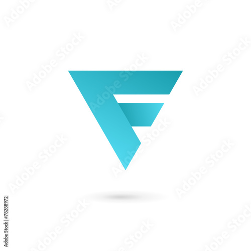 Letter F logo icon design template elements