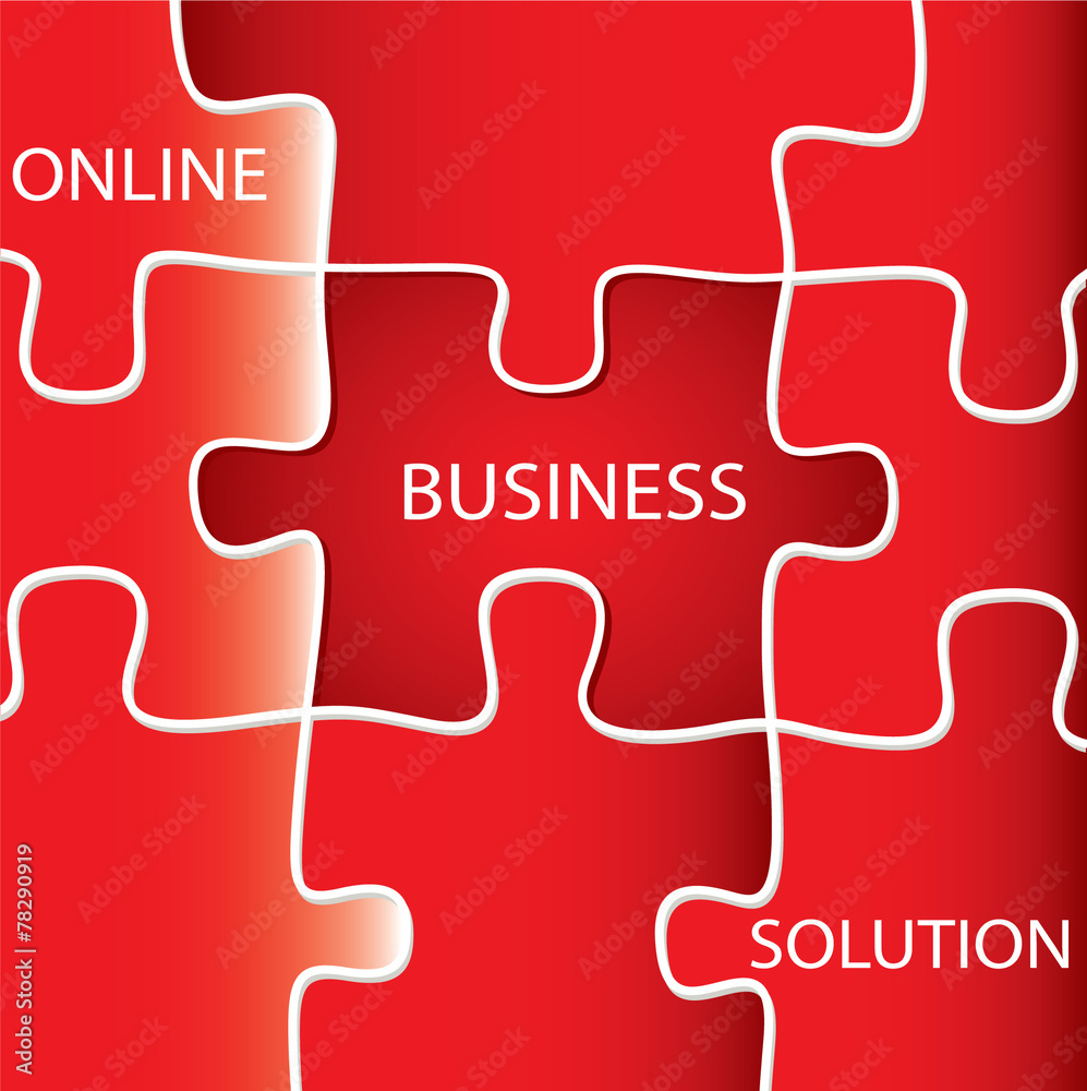 Fototapeta premium Online Business Solution
