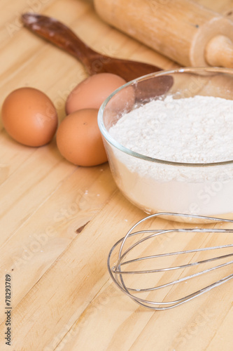 Ingredients for baking cake